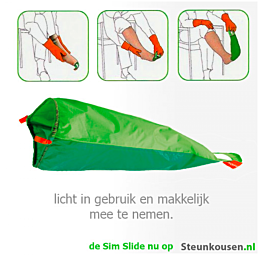 Clip vlinder definitief Inademen Sim Slide aantrekhulp en uittrekhulp | Steunkousen.nl